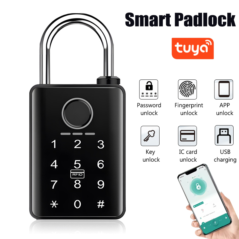 Smart Door Lock Fingerprint Wifi - Tuya Smart Door Lock Lucchetto per