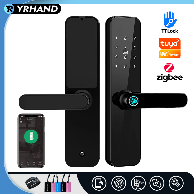 Smart Lock Zigbee Gateway - F7 Tuya wifi fechadura elettronica digitale