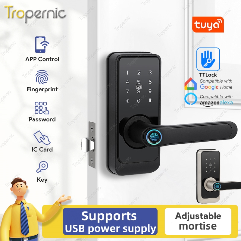 Smart Lock Deadbolt Keypad Bluetooth - Smart Deadbolt Tuya SmartLife Wifi/TTLOCK Bluetooth