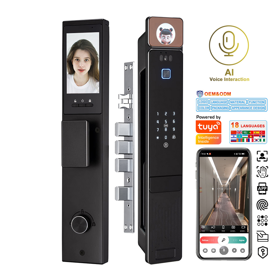 Smart Door Lock 3D Face Palm Vein - Serratura Intelligente Digitale YiTechE con Interfono