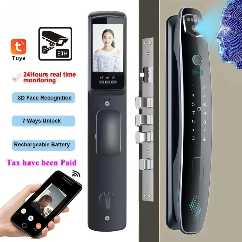 Smart Door Lock With Camera Intercom - Serratura Intelligente con Riconoscimento Facciale 3D