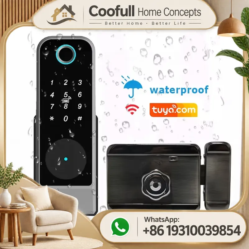 Smart Rim Lock Wifi Fingerprint - Serratura Intelligente Senza Chiave con Wifi,