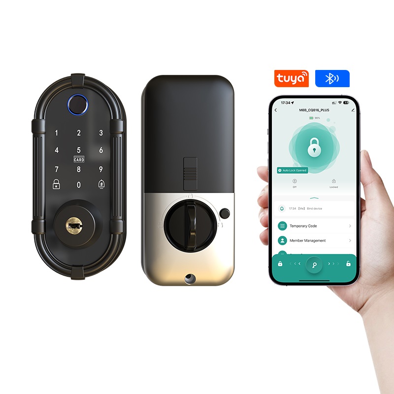 Smart Door Lock Fingerprint Wifi - Serratura Intelligente per Interni con Maniglia