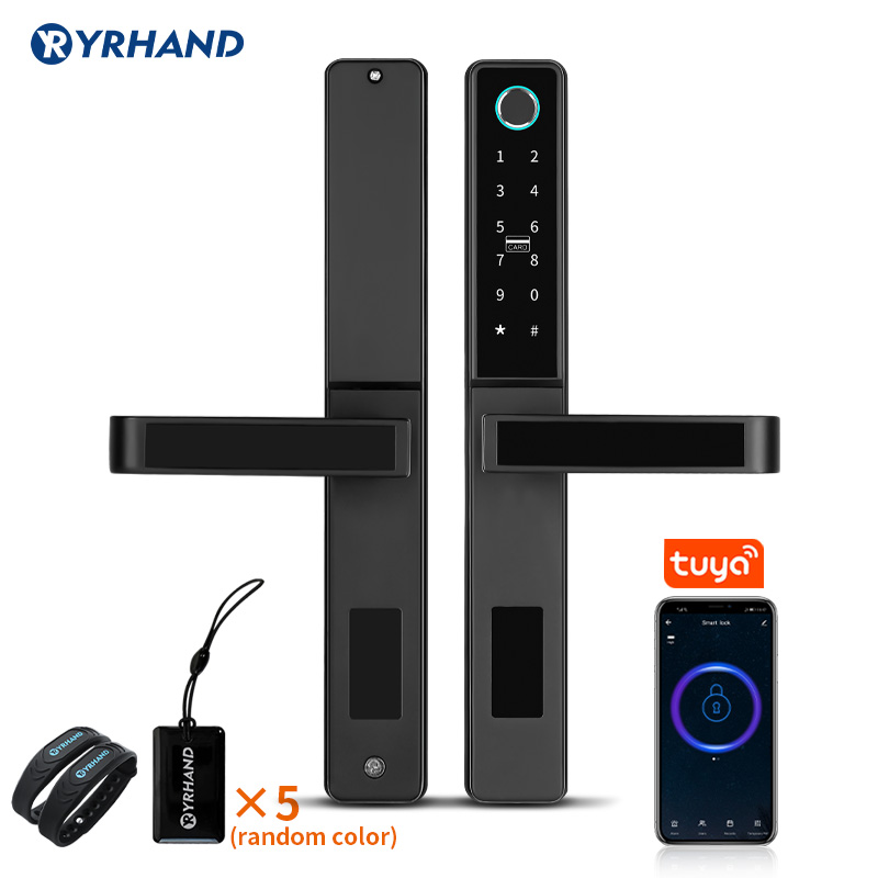 Digital Door Lock Fingerprint Handle - Tuya WiFi App Intelligente Porta In