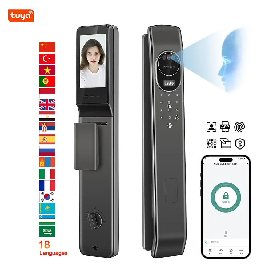 Smart Lock Zigbee Gateway - Smart Lock WiFi remoto, ID impronta
