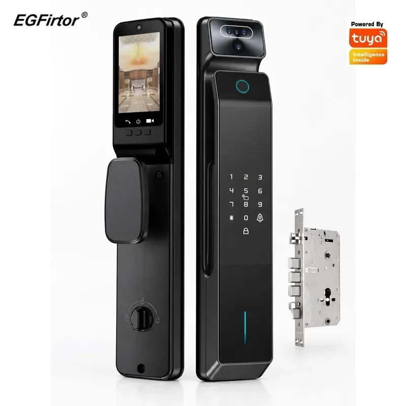 Smart Door Lock With Camera Intercom - Serratura con Password Tuya, Citofono Visivo,
