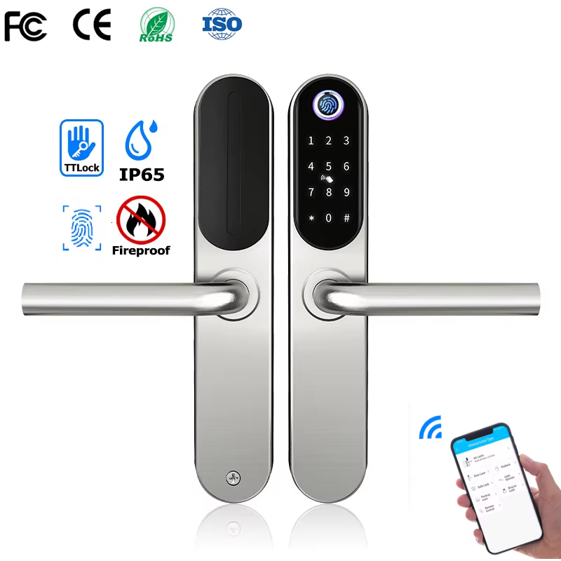 Smart Lock For Sliding Door - Serratura intelligente digitale in acciaio inossidabile