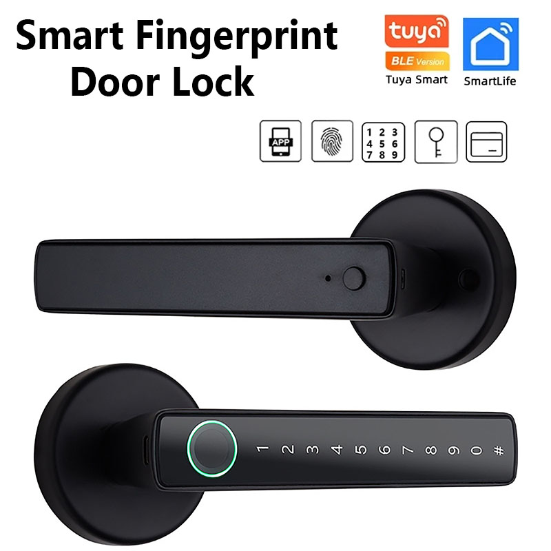 Smart Lock Zigbee Gateway - Tuya Bluetooth Smart Fingerprint Door Lock