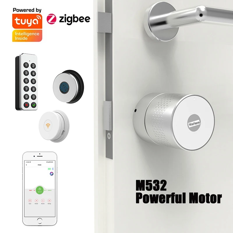 Smart Lock Zigbee Gateway - Tuya Wehere App M532 Serratura intelligente