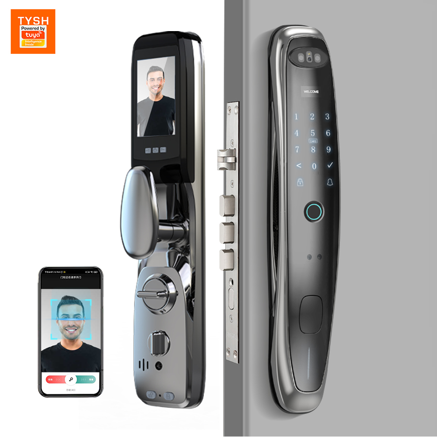 Face Recognition Door Lock - Tuya WiFi Camera Smart Lock Riconoscimento