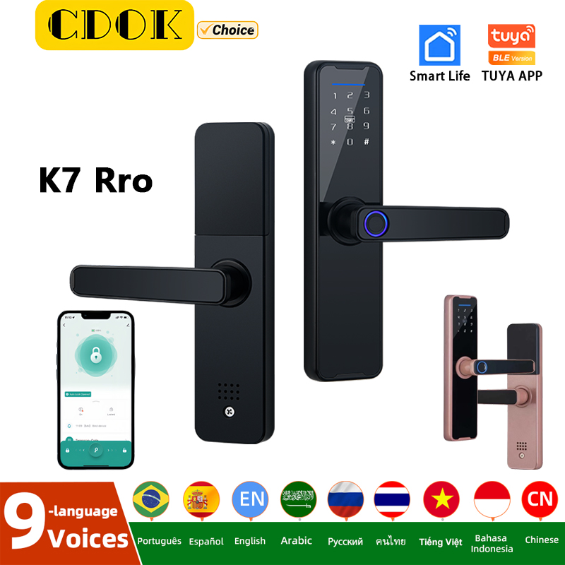 Smart Lock Zigbee Gateway - CDOK K7 Pro Serratura Intelligente Tuya