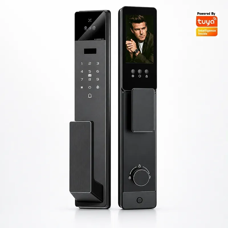 Video Door Lock With Camera Peephole - Serratura Intelligente Tuya con Videocitofono 3D,