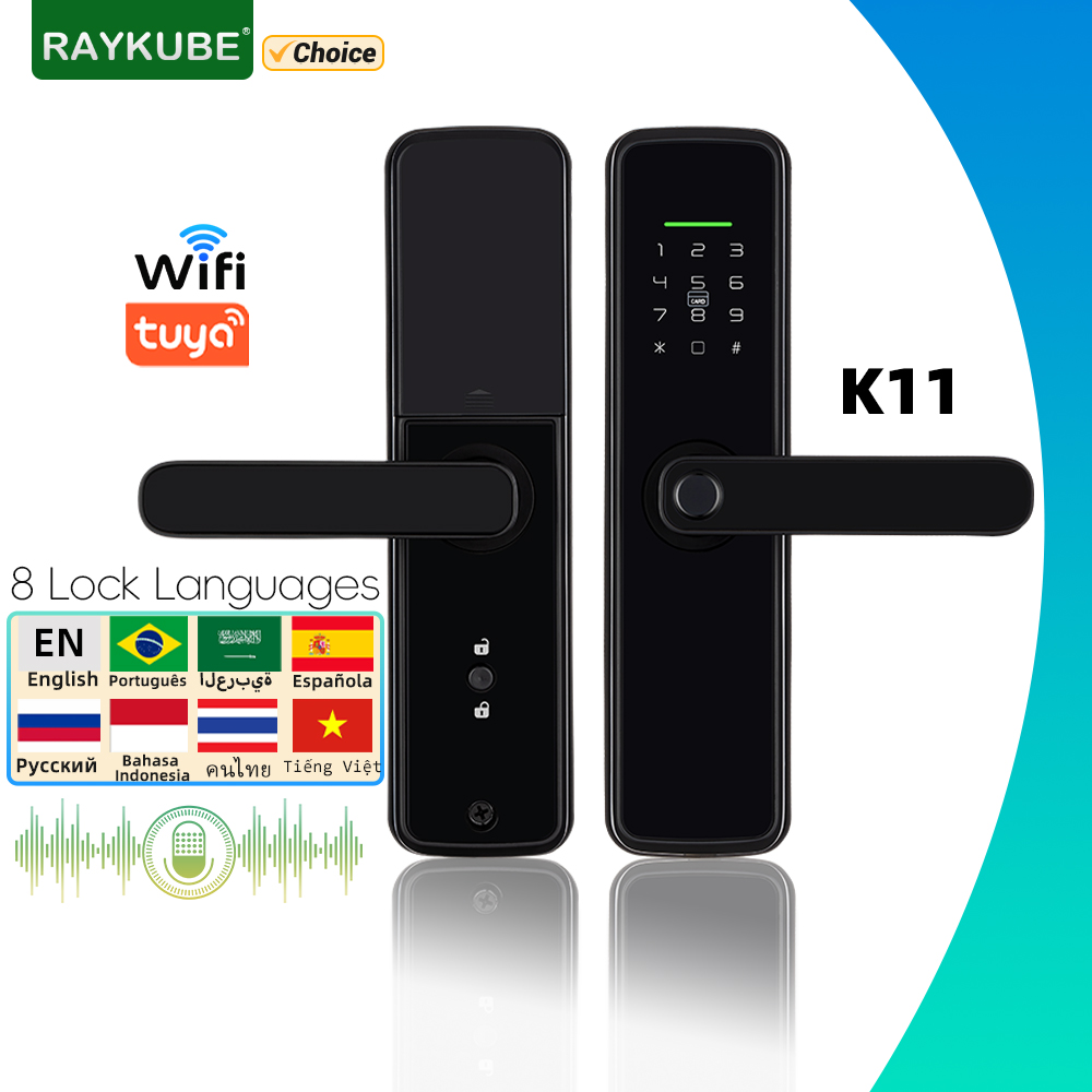 Smart Lock For Sliding Door - RAYKUBE K11 Tuya WiFi Serratura biometrica