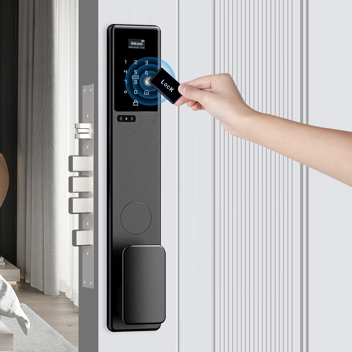 Serratura Intelligente Tuya co - Smart Door Lock 3D Face Palm Vein recensione e prezzo