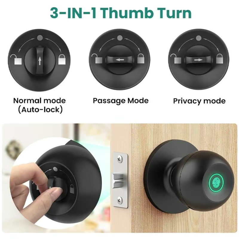 Bluetooth Tuya APP Control Sma - Digital Door Lock Fingerprint Handle recensione e prezzo