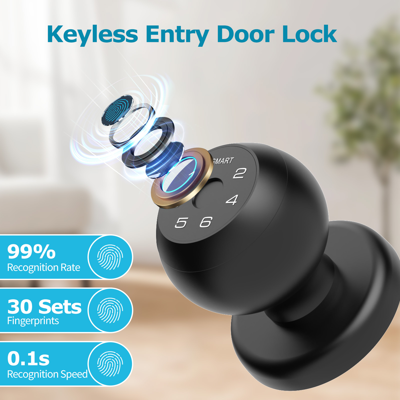 Viladepot Smart Lock Serratura - Fingerprint Padlock Weatherproof recensione e prezzo