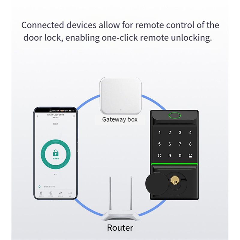 ABZW Serratura Intelligente Tu - Smart Door Lock Tuya App recensione e prezzo