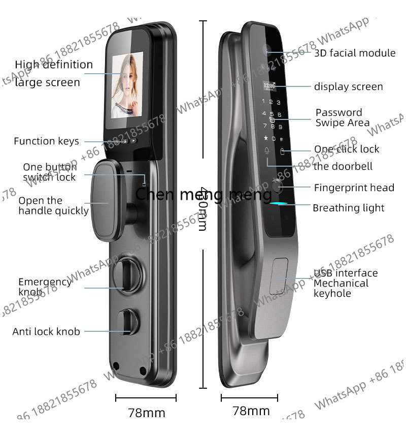 Nuova Serratura Digitale X50 T - Video Door Lock With Camera Peephole recensione e prezzo