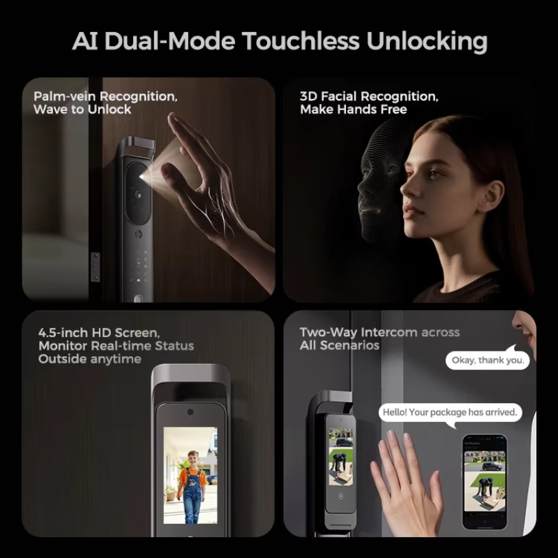 【2026】LNDU H10 Serratura Intel - Smart Door Lock With Camera Intercom recensione e prezzo