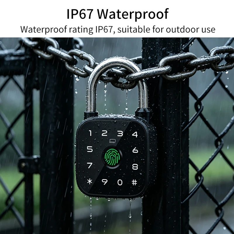 Lucchetto intelligente Tuya co - Fingerprint Padlock Weatherproof recensione e prezzo