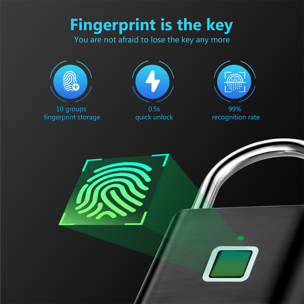 Serratura Intelligente Seeings - Fingerprint Padlock Weatherproof recensione e prezzo