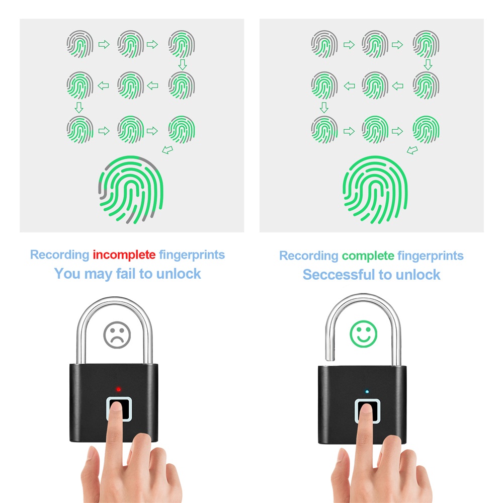 Serratura Intelligente Seeings - Fingerprint Padlock Weatherproof recensione e prezzo