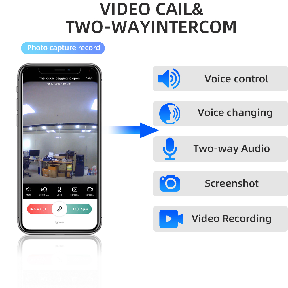 RAYKUBE DF14 Tuya WiFi 3D Rico - Video Door Lock With Camera Peephole recensione e prezzo