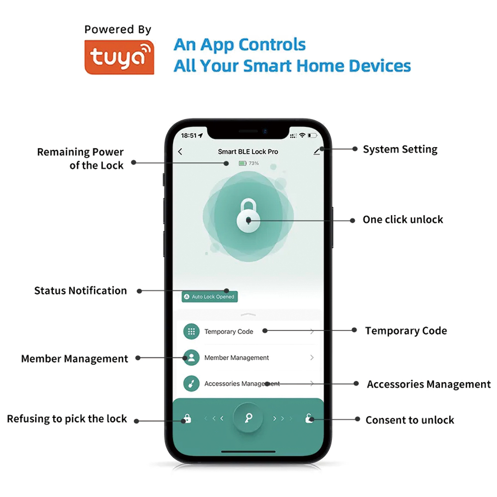 TYSH Tuya Smart Security Serra - Smart Lock For Sliding Door recensione e prezzo