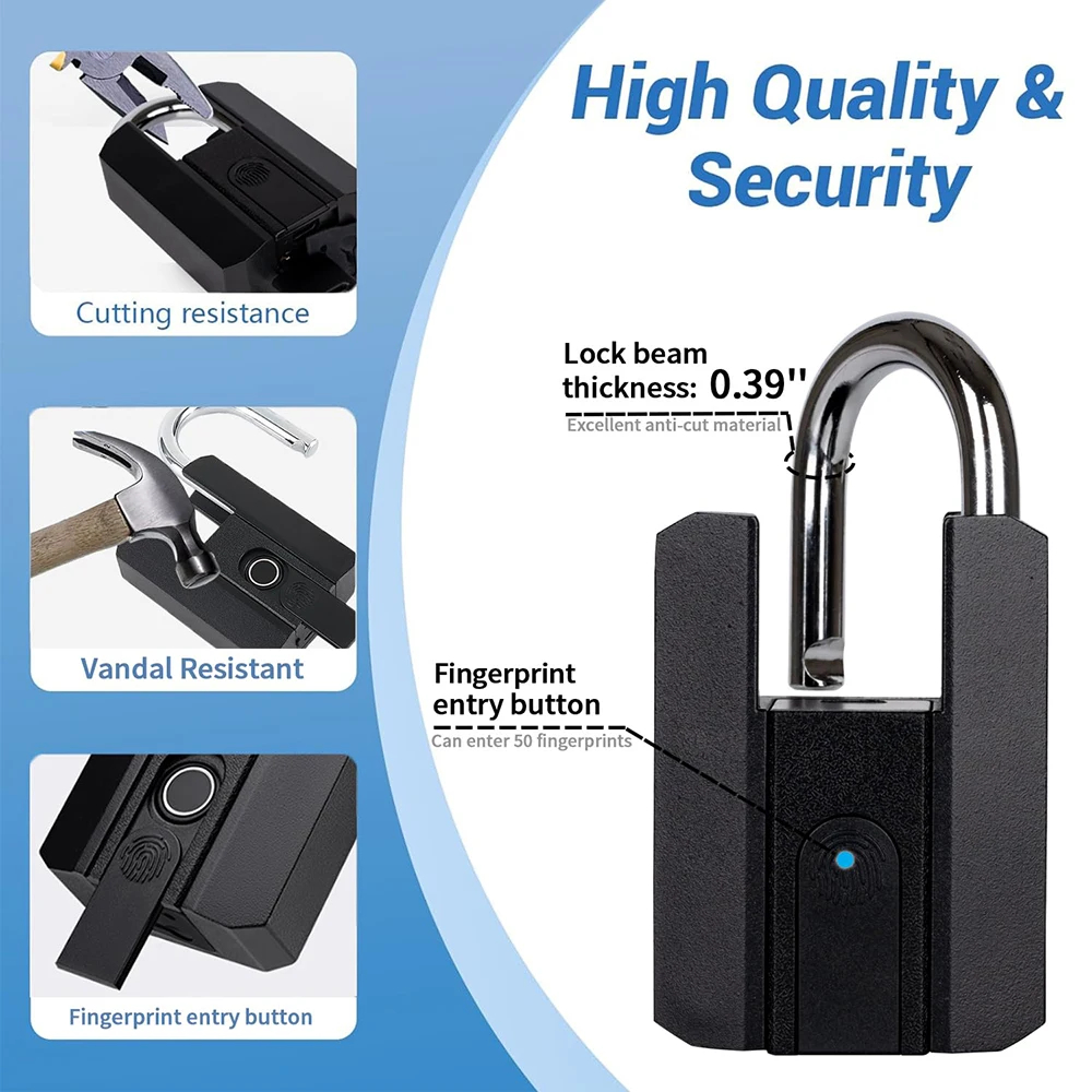 Lucchetto intelligente con sen - Fingerprint Padlock Weatherproof recensione e prezzo
