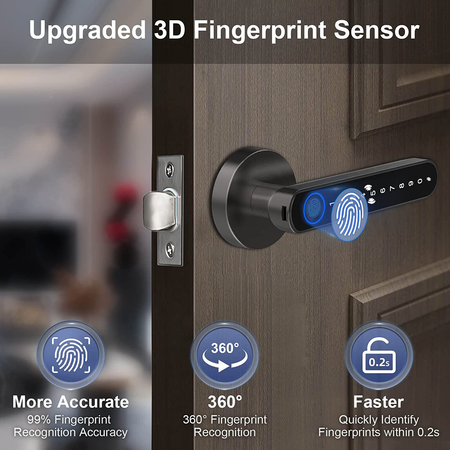 Maniglia della serratura della - Digital Door Lock Fingerprint Handle recensione e prezzo