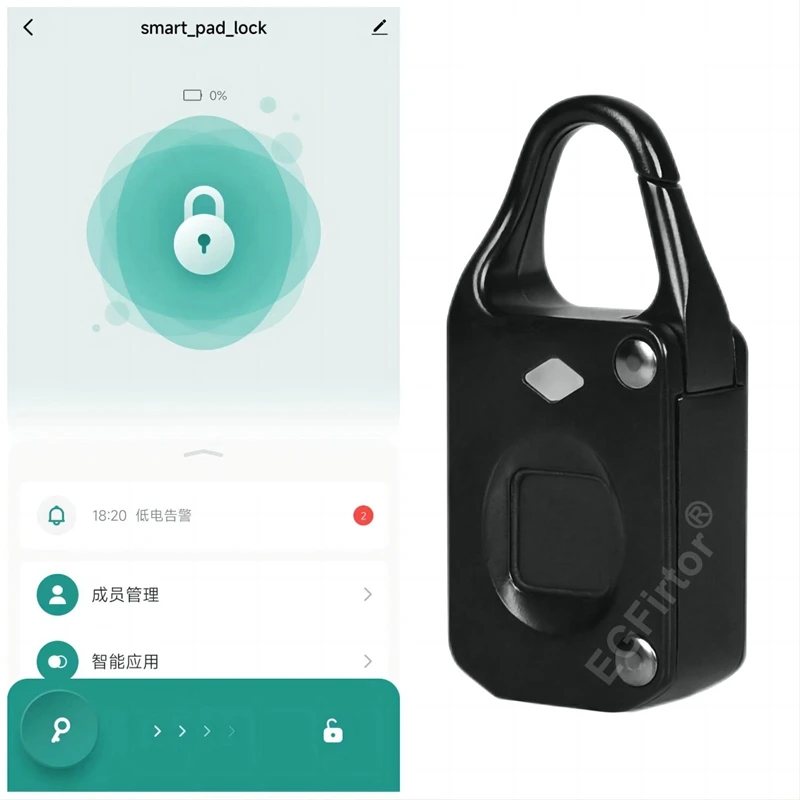 Tuya Bluetooth Mini lucchetto  - Fingerprint Padlock Weatherproof recensione e prezzo