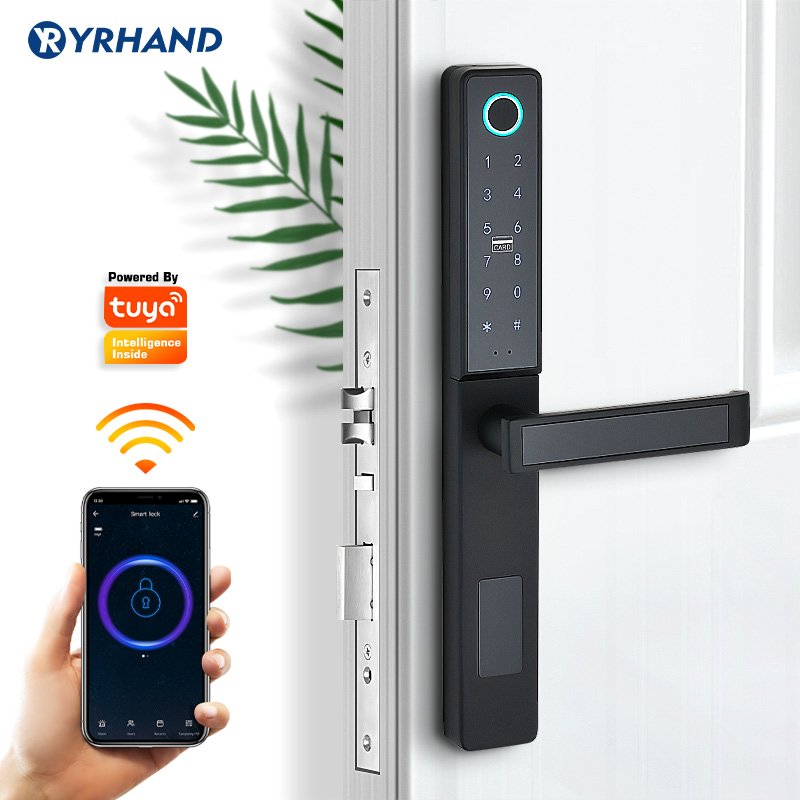 Tuya WiFi App Intelligente Por - Digital Door Lock Fingerprint Handle recensione e prezzo