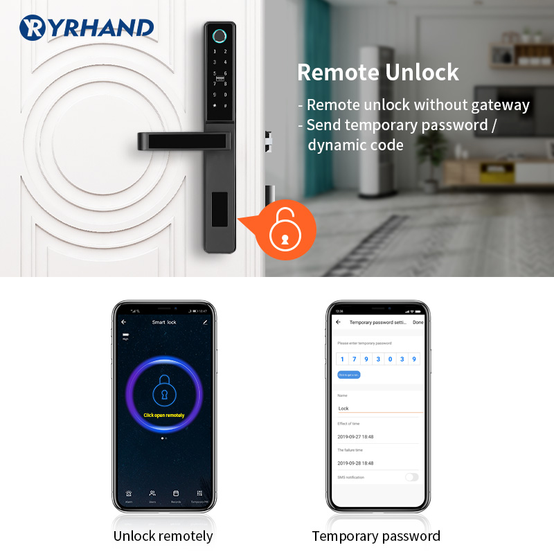Tuya WiFi App Intelligente Por - Digital Door Lock Fingerprint Handle recensione e prezzo