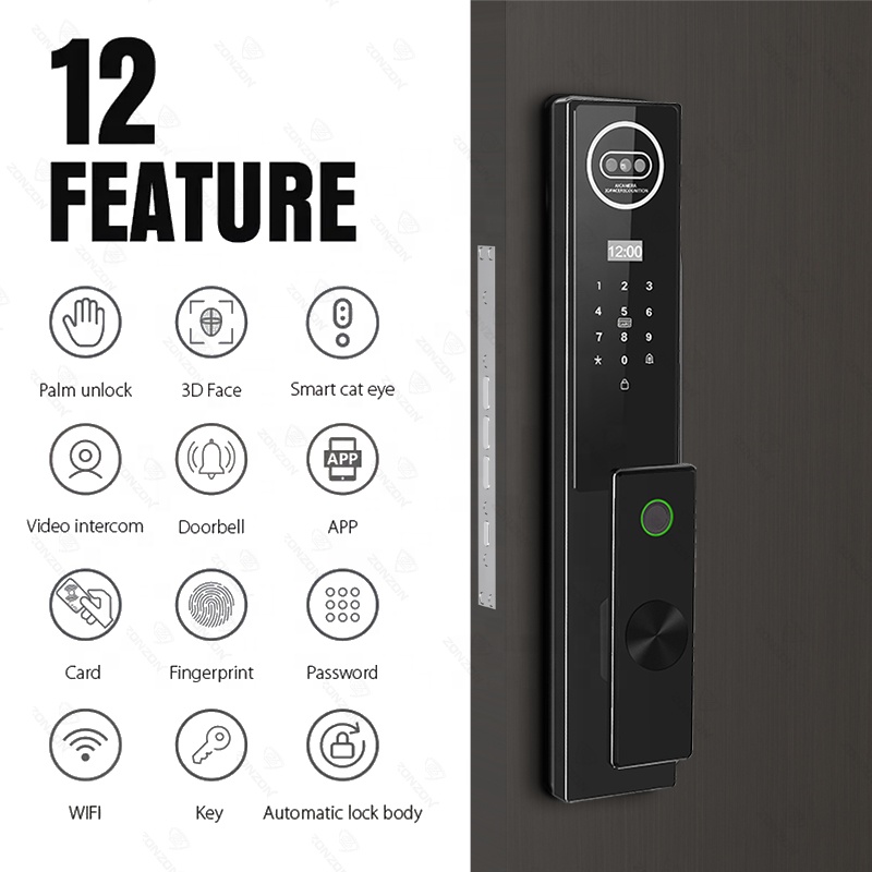 Impronta digitale automatica e - Smart Door Lock 3D Face Palm Vein recensione e prezzo
