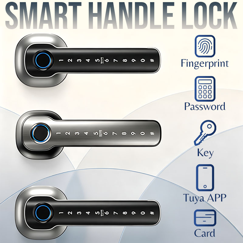 Dispositivi di Sicurezza Domes - Digital Door Lock Fingerprint Handle recensione e prezzo