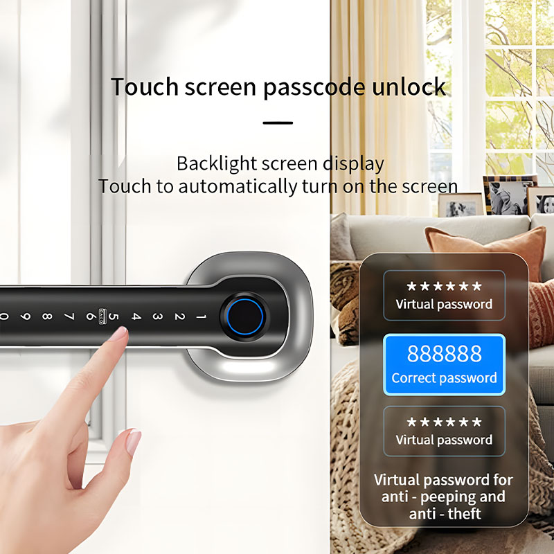Dispositivi di Sicurezza Domes - Digital Door Lock Fingerprint Handle recensione e prezzo