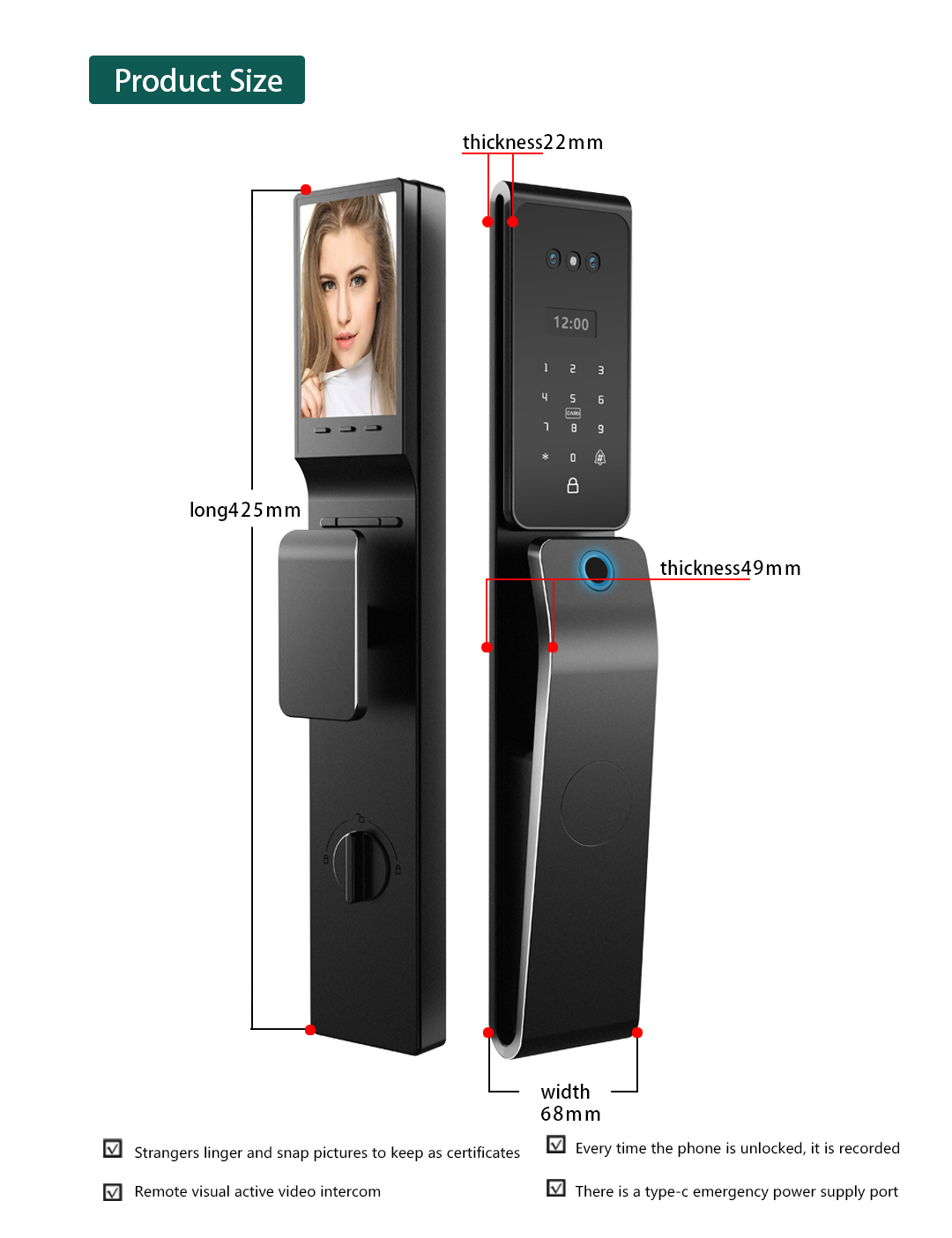 Serratura Digitale Intelligent - Smart Lock For Sliding Door recensione e prezzo