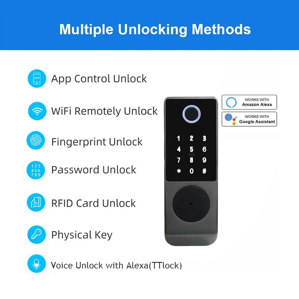 Serratura Elettronica Intellig - Smart Rim Lock Wifi Fingerprint recensione e prezzo