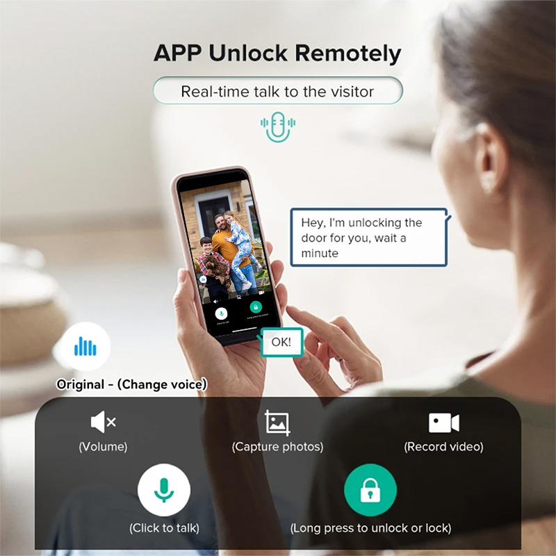 Serratura digitale con riconos - Smart Door Lock With Camera Intercom recensione e prezzo