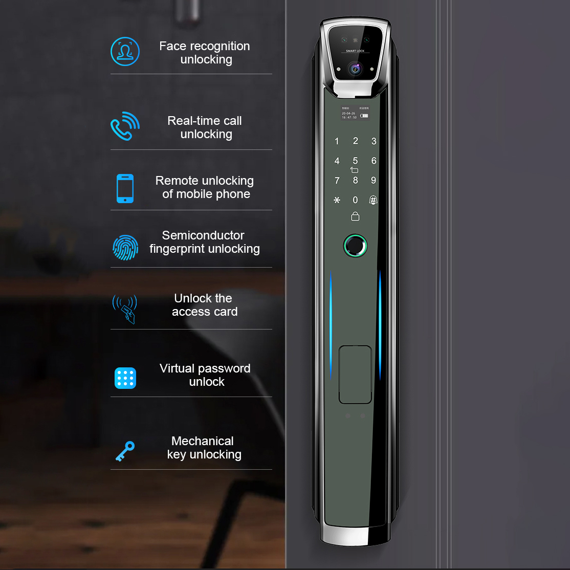 Serrature Elettroniche in Lega - Face Recognition Door Lock recensione e prezzo