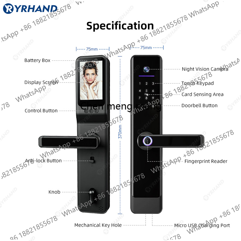 Serratura Intelligente YRHAND  - Smart Door Lock With Camera Intercom recensione e prezzo
