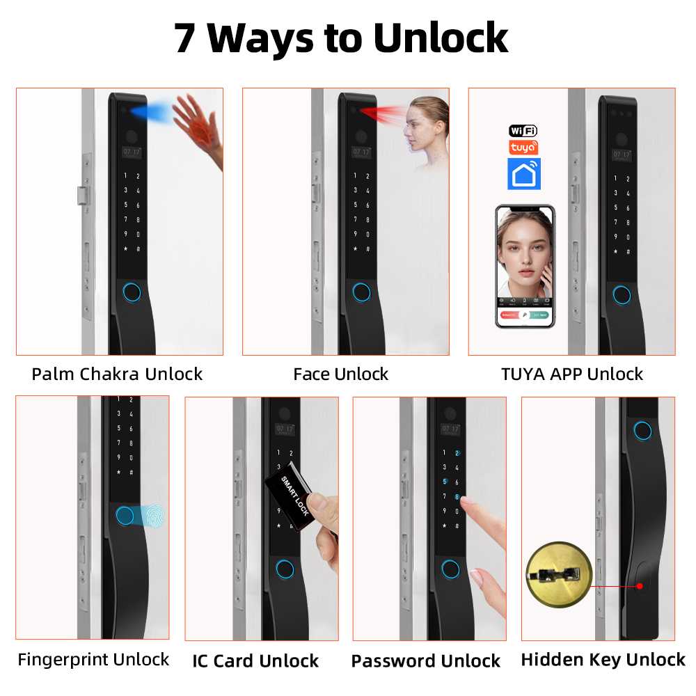 RAYKUBE DQ10 Tuya WiFi Palm Ve - Video Door Lock With Camera Peephole recensione e prezzo