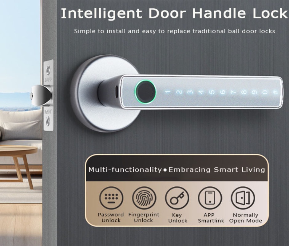 Tuya Smart Fingerprint Lock Bl - Digital Door Lock Fingerprint Handle recensione e prezzo