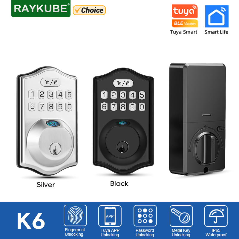 RAYKUBE K6 Tuya BLE Catenaccio - Smart Lock Deadbolt Keypad Bluetooth recensione e prezzo