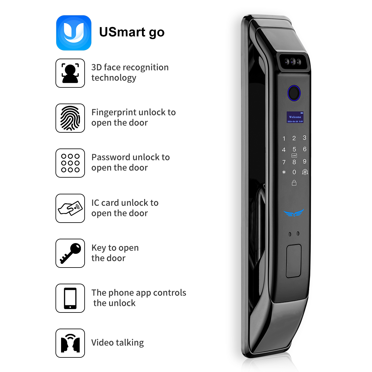 Serrature Intelligenti UsmartG - Video Door Lock With Camera Peephole recensione e prezzo