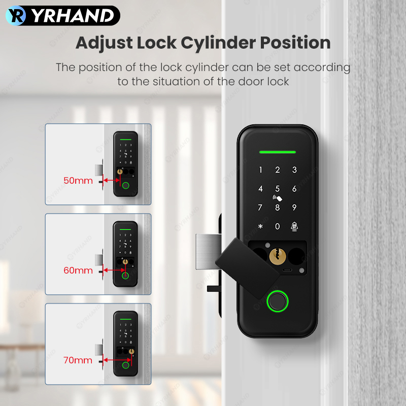 Serratura Intelligente Tuya, C - Smart Rim Lock Wifi Fingerprint recensione e prezzo