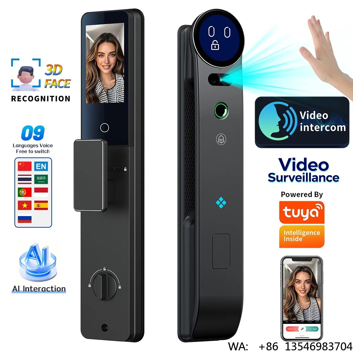 Serratura Intelligente HanDail - Smart Door Lock 3D Face Palm Vein recensione e prezzo
