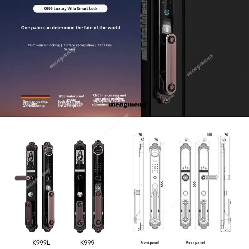 Serratura Intelligente per Vil - Smart Door Lock 3D Face Palm Vein recensione e prezzo