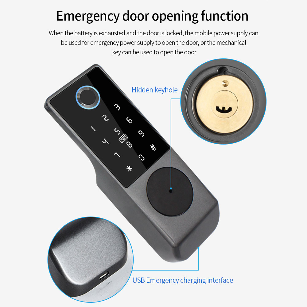 IP65 impermeabile Wifi Tuya Ap - Smart Rim Lock Wifi Fingerprint recensione e prezzo