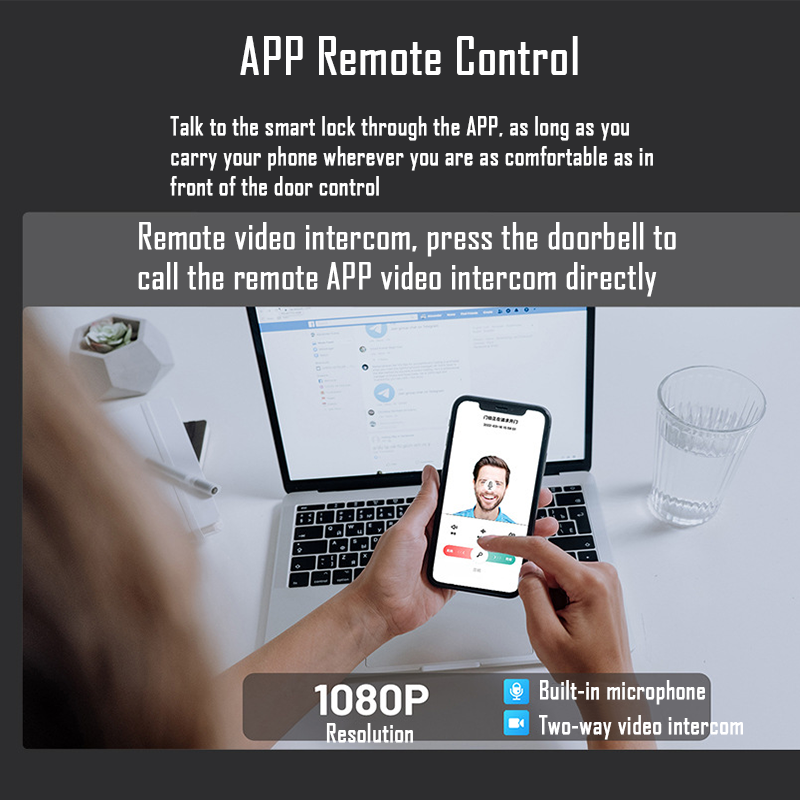 Wifi Tuya APP Riconoscimento f - Video Door Lock With Camera Peephole recensione e prezzo